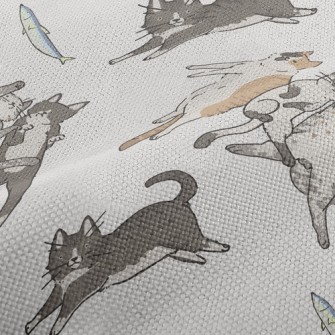Snatch The Little Fish Cat Performance Linen