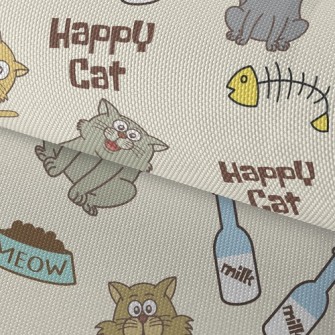 Happy Kitten Waterproof Oxford