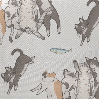 Snatch The Little Fish Cat Twill