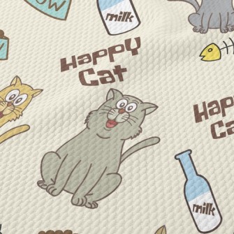 Happy Kitten Birdseye Piqué