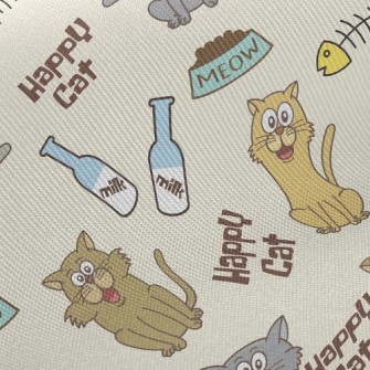 Happy Kitten Twill