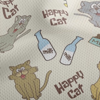 Happy Kitten Athletic Mesh Flat Back