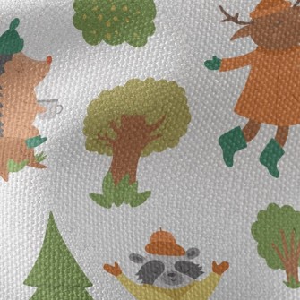 Small Animals Playing In The F Waterproof Canvas