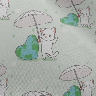 Cats Love The Earth Chiffon