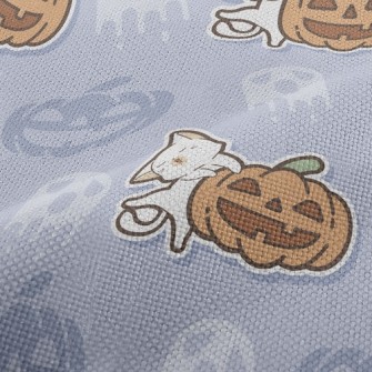 Laughing Pumpkin And Cat Performance Linen