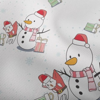 Christmas Snowman Trick Cat Dobby