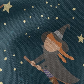 Full Moon Witch Owl Waterproof Canvas