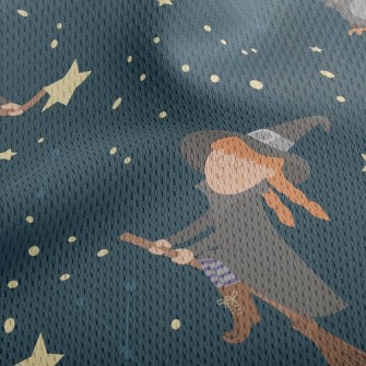 Full Moon Witch Owl Athletic Mesh Flat Back