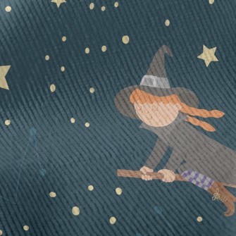 Full Moon Witch Owl Standard Corduroy