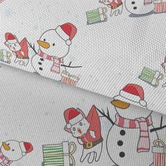 Christmas Snowman Trick Cat Waterproof Oxford