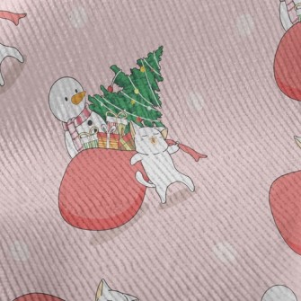 Cat Carries Gifts Standard Corduroy