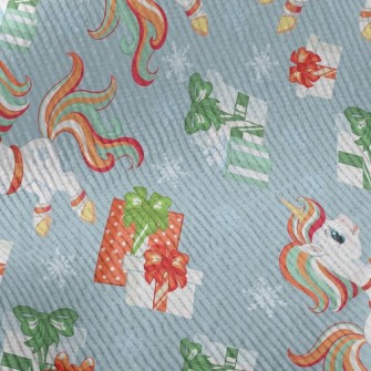 Christmas Color Unicorn Standard Corduroy