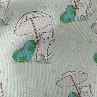 Cats Love The Earth Waterproof Canvas