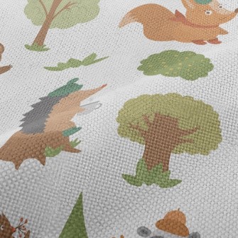 Small Animals Playing In The F Performance Linen