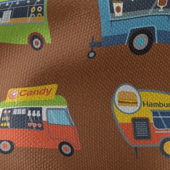Various Food Trucks Waterproof Canvas
