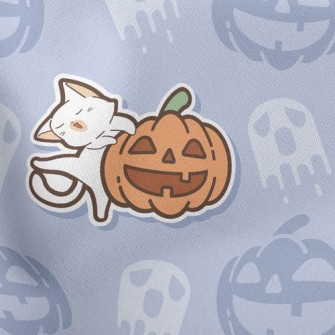 Laughing Pumpkin And Cat Stretch Ponte
