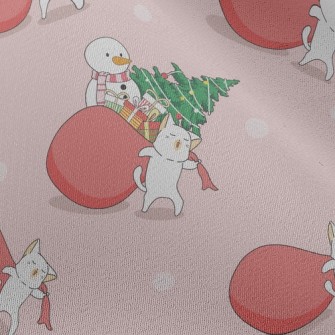 Cat Carries Gifts Chiffon