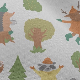 Small Animals Playing In The F Chiffon