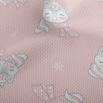 Unicorn Scarf Athletic Mesh Flat Back