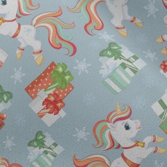 Christmas Color Unicorn Chiffon