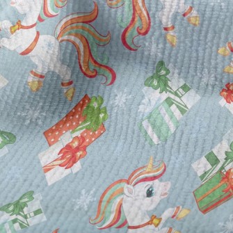 Christmas Color Unicorn Terry