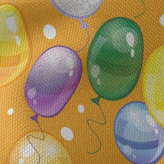 Colorful Oval Balloon Waterproof Canvas