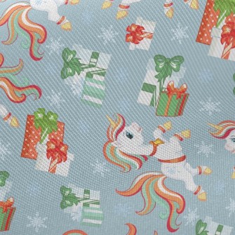 Christmas Color Unicorn Twill