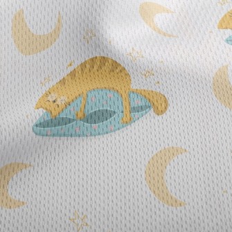 Lazy Sleeping Cat Athletic Mesh Flat Back