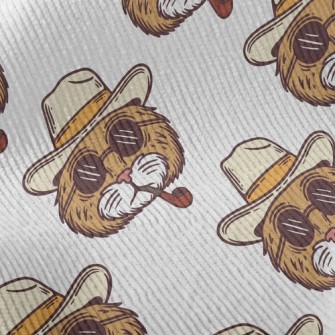 Cool Smoking Pipe Cat Standard Corduroy