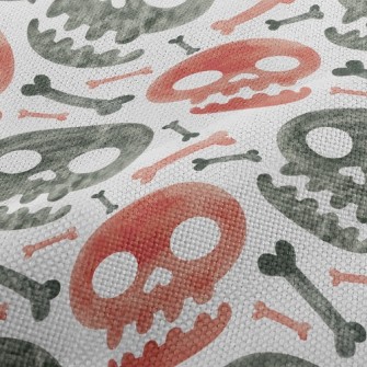Watercolor Two-color Skull Performance Linen