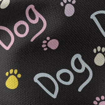 Fluorescent Dog In English Waterproof Canvas