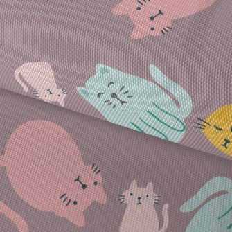 Cute Cat Family Waterproof Oxford
