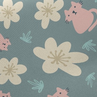 Kitten Little Flower Twill