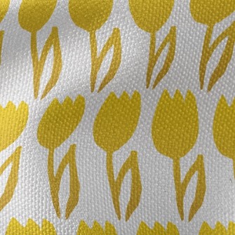 Golden Tulips Waterproof Canvas