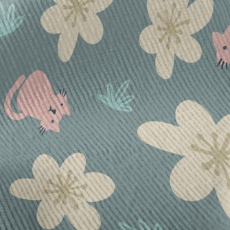 Kitten Little Flower Standard Corduroy