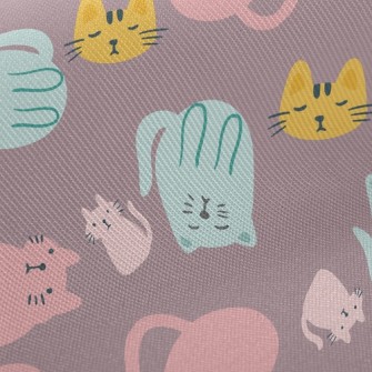 Cute Cat Family Twill