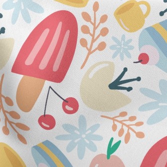 Garden Picnic Popsicles Stretch Ponte