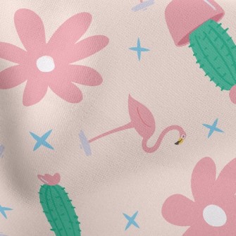 Flamingo Cactus Stretch Ponte