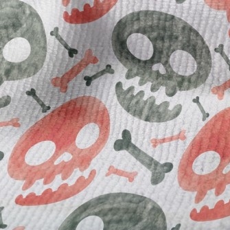 Watercolor Two-color Skull Terry
