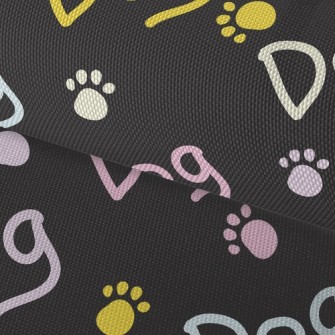 Fluorescent Dog In English Waterproof Oxford