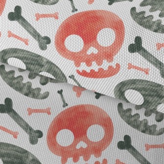 Watercolor Two-color Skull Waterproof Oxford