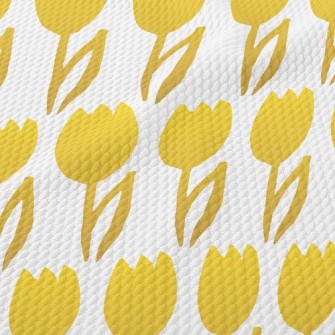 Golden Tulips Birdseye Piqué