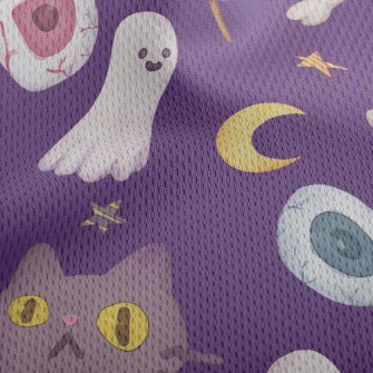 Bloody Eyes And Ghosts Athletic Mesh Flat Back