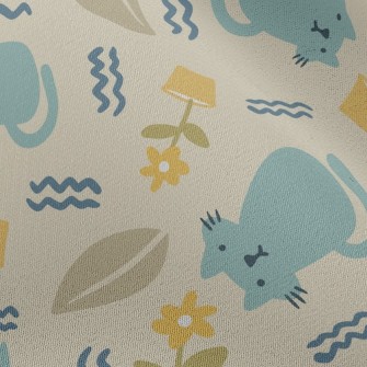 Daze Cat And Flowerpot Chiffon