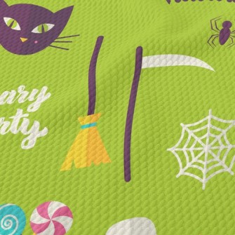 Happy Halloween Birdseye Piqué