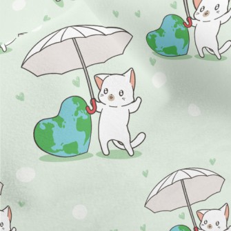 Cats Love The Earth Micro Fleece