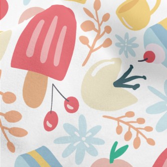 Garden Picnic Popsicles Micro Fleece