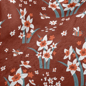 Bright Daffodils Minky