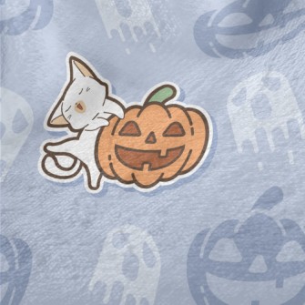 Laughing Pumpkin And Cat Minky