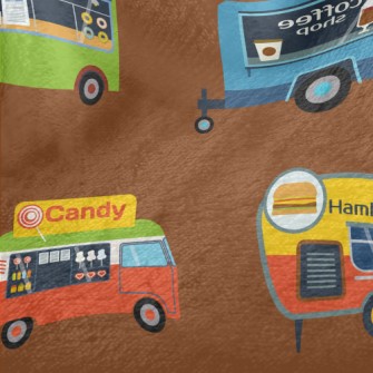 Various Food Trucks Minky
